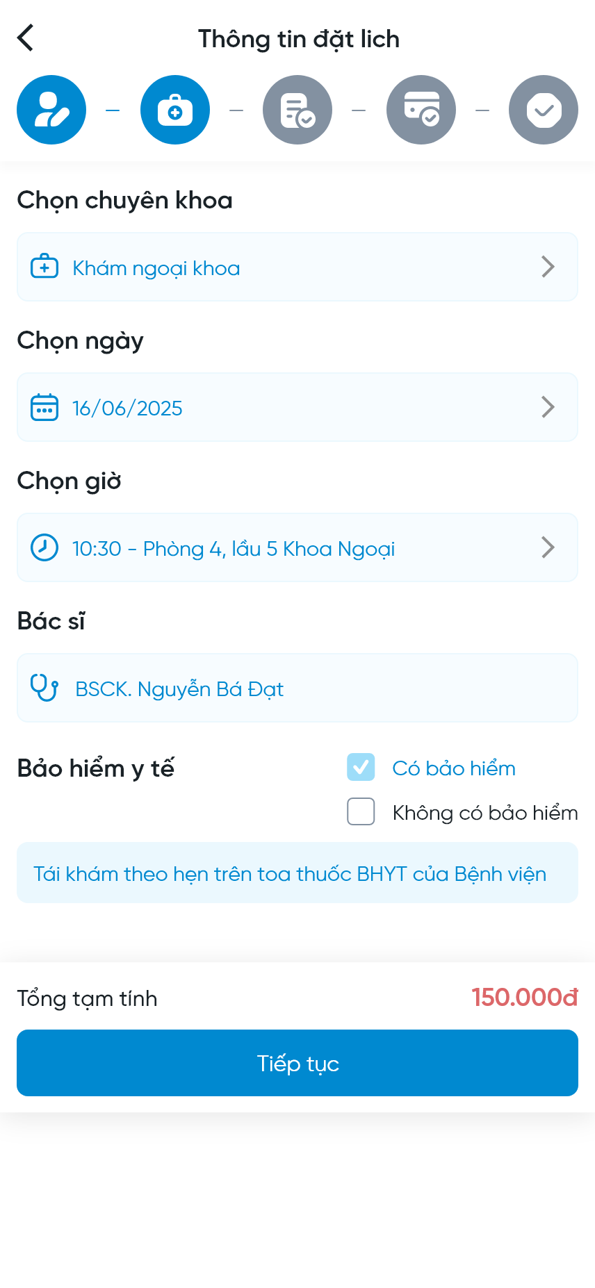 App Bệnh viện / Phòng khám